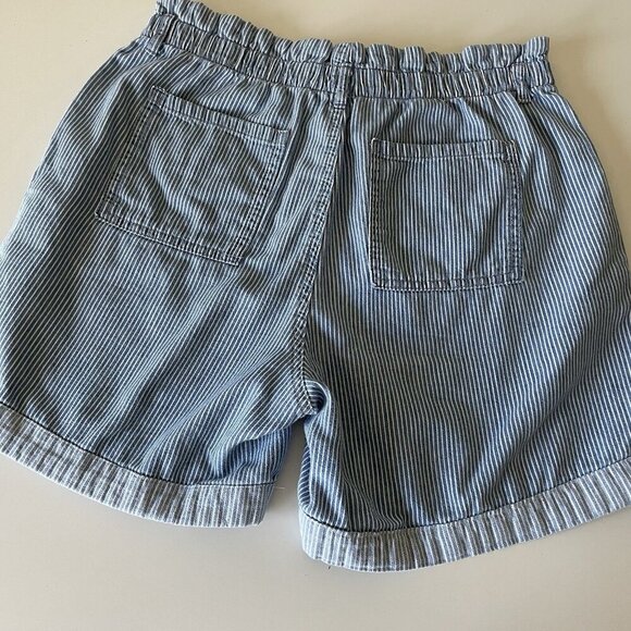 There Abouts Shorts Youth 18.5 P Plus Light Blue Pull On Shorts Striped Pockets - Picture 11 of 13